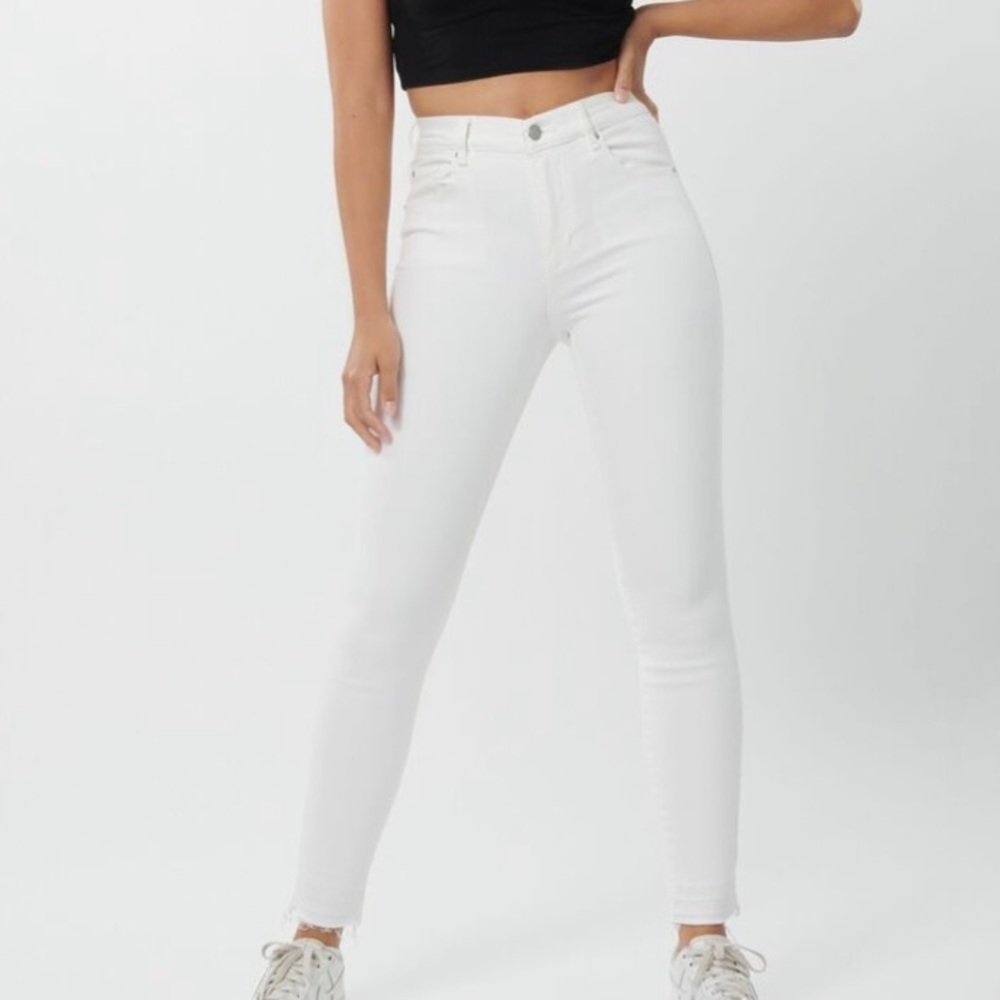 garage high wasted off white jeans